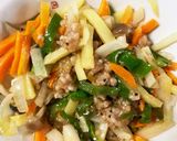 レンジじゃがいもひき肉キウイオイスター丼作り方12写真