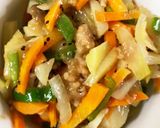 レンジじゃがいもひき肉キウイオイスター丼作り方13写真