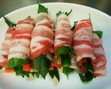 アスパラと人参の豚肉ロール巻き♪作り方3写真