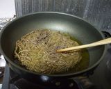 揚げ蕎麦のキノコ餡かけ ♪作り方4写真