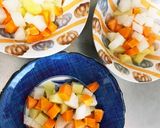 レンジ根菜春雨の梅オイスター温野菜サラダ作り方7写真