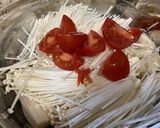 簡単！えのきとトマトのクリーミースープ作り方1写真