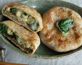 小松菜とお豆のグリーンカレーおやき作り方9写真