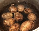 腸閉塞１ヶ月　里芋のみりん煮作り方1写真