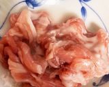 レンジケチャップキムチ豚こまのせドーム蒸作り方1写真