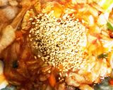 レンジケチャップキムチ豚こまのせドーム蒸作り方14写真