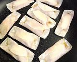 餃子の皮でピザ風包み焼き作り方3写真