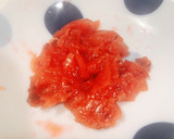 レンジで簡単！梅とオクラの茶碗蒸し作り方2写真