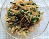 ゴボウとニラの胡麻和え♪風味豊か!作り方3写真
