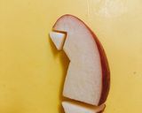 ◇りんご飾り切り♡親ペンギン◇切り方作り方3写真