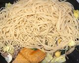 ぎんなんとひき肉のアンチョビパスタ作り方5写真