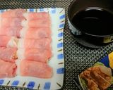 簡単！【肉巻ポテトてり焼き・レモン添え】作り方5写真