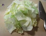 キャベツとギョニソのケチャップ炒め作り方1写真