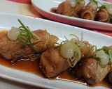 簡単！【肉巻ポテトてり焼き・レモン添え】作り方8写真