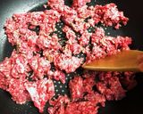 白菜とひき肉の炒め物作り方2写真