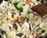 白菜とひき肉の炒め物作り方4写真