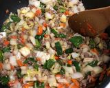 白菜とひき肉の炒め物作り方5写真