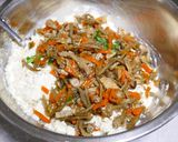 きんぴらごぼうリメイク☆豆腐ハンバーグ作り方2写真