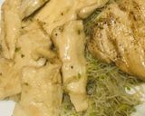 鶏むね肉＆スプラウト●あま酢の煮込み焼き作り方4写真