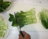 チンゲン菜と舞茸炒め♪簡単野菜炒め作り方2写真