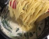 牛乳で作るクリームパスタ作り方7写真
