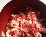 牛肉とトマトとレタスのパスタ作り方1写真