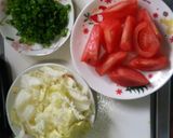 牛肉とトマトとレタスのパスタ作り方3写真