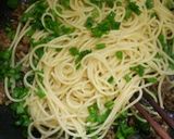 牛肉とトマトとレタスのパスタ作り方4写真