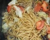 牛肉とトマトとレタスのパスタ作り方5写真