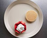 1歳の誕生日☆苺のバースデーパンケーキ。作り方4写真