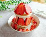 1歳の誕生日☆苺のバースデーパンケーキ。作り方7写真