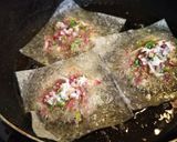 かぶの葉としらすといりごまの米粉かき揚げ作り方4写真