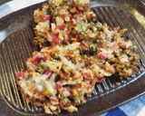かぶの葉としらすといりごまの米粉かき揚げ作り方5写真