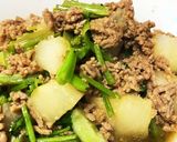 水不使用！かぶと鶏ひき肉のトロトロ味噌煮作り方6写真