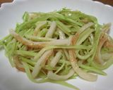 ブロッコリーの茎と竹輪のポン酢醤油炒め作り方7写真