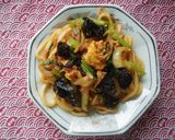キクラゲとキムチの焼きうどん♪作り方3写真