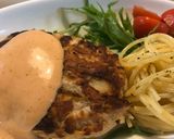 ポテトハンバーグ☆カレーマヨソース添え作り方7写真