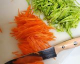 レンジで野菜入り卵焼き作り方1写真