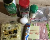 ホットサンドメーカーで偽カルボナーラ作り方1写真