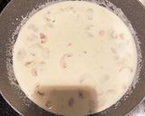 生ハムと水菜のクリームパスタ作り方4写真