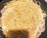 生ハムと水菜のクリームパスタ作り方5写真