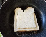 フライパンでハムたまチーズトースト作り方4写真