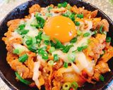 【漬け込みで旨い！】豚キムチ丼(チーズ)作り方6写真