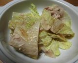 電子レンジで白菜と豚バラの重ね蒸し作り方11写真
