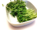 豆苗と豚ミンチの豆板醤炒め作り方3写真