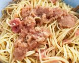 明太子とイカのスパゲティ作り方3写真