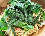 明太子とイカのスパゲティ作り方5写真