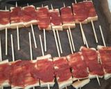パン耳串焼きのスティックピザ風♪作り方2写真