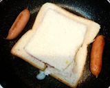 ベーコンエッグトースト★朝食に♪作り方3写真