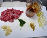 牛肉の味噌炒め on サニーレタス作り方1写真
